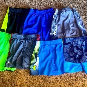 7 pairs of Toddler size 3t boys Under Armour shorts
